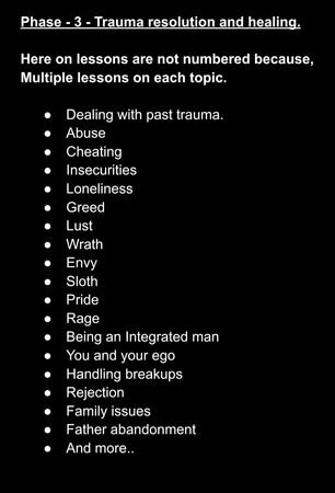 Phase 3 - Trauma resolution