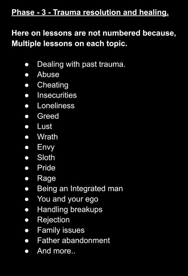 Phase 3 - Trauma resolution